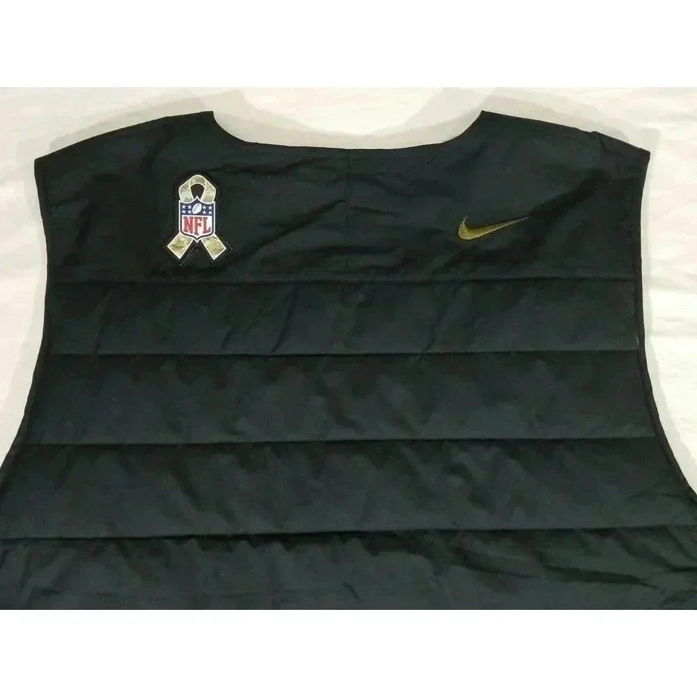 NIKE New England Patriots 2020 XXL NFL Salute To Service Logo Vest Black CAMO